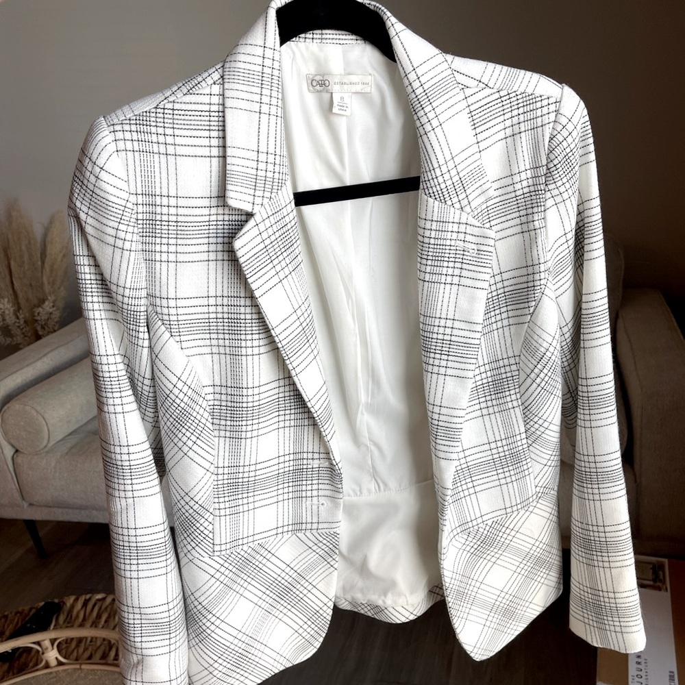 Cato White Blazer